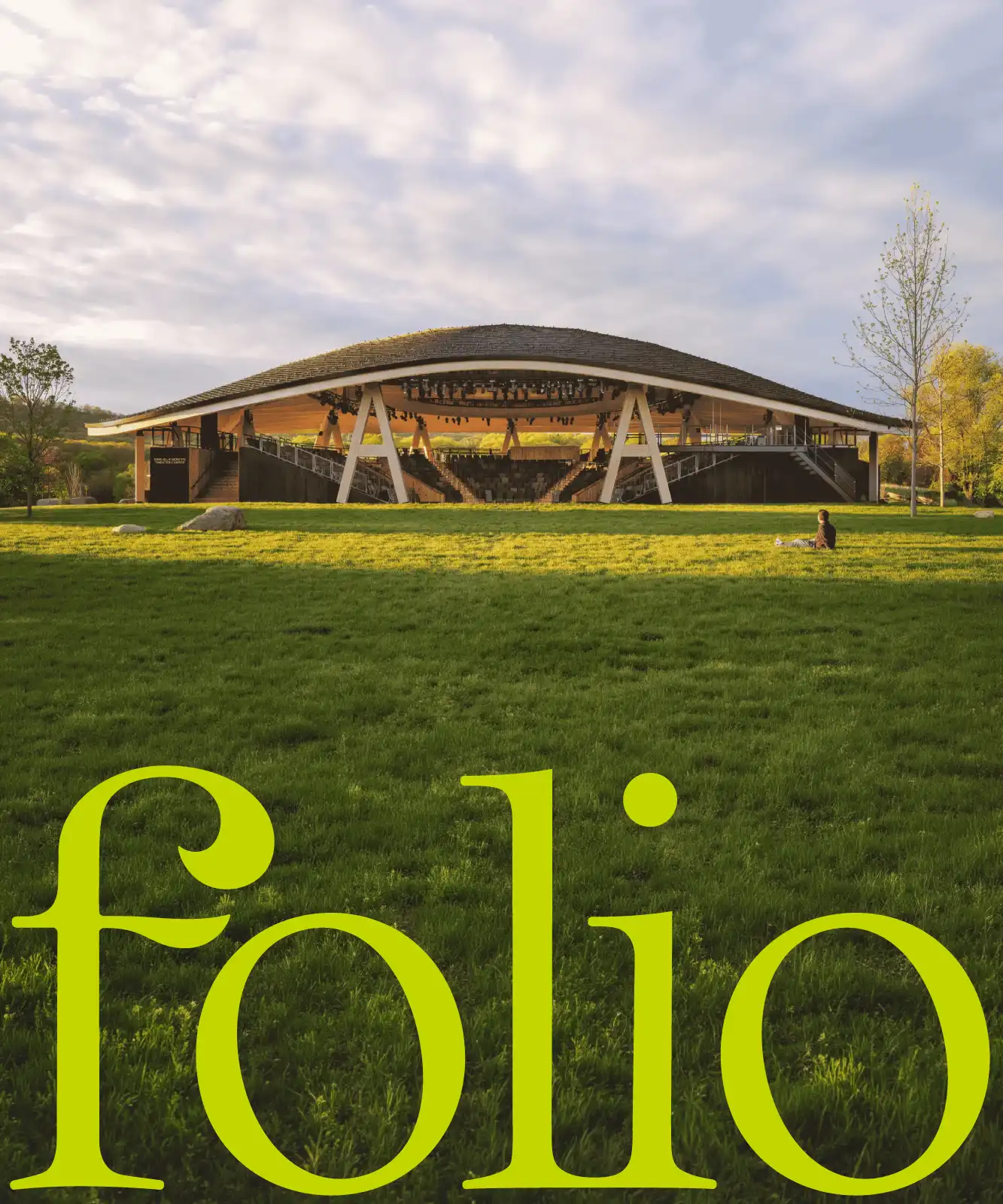folio brand letterform showing off the sprouted lower case f