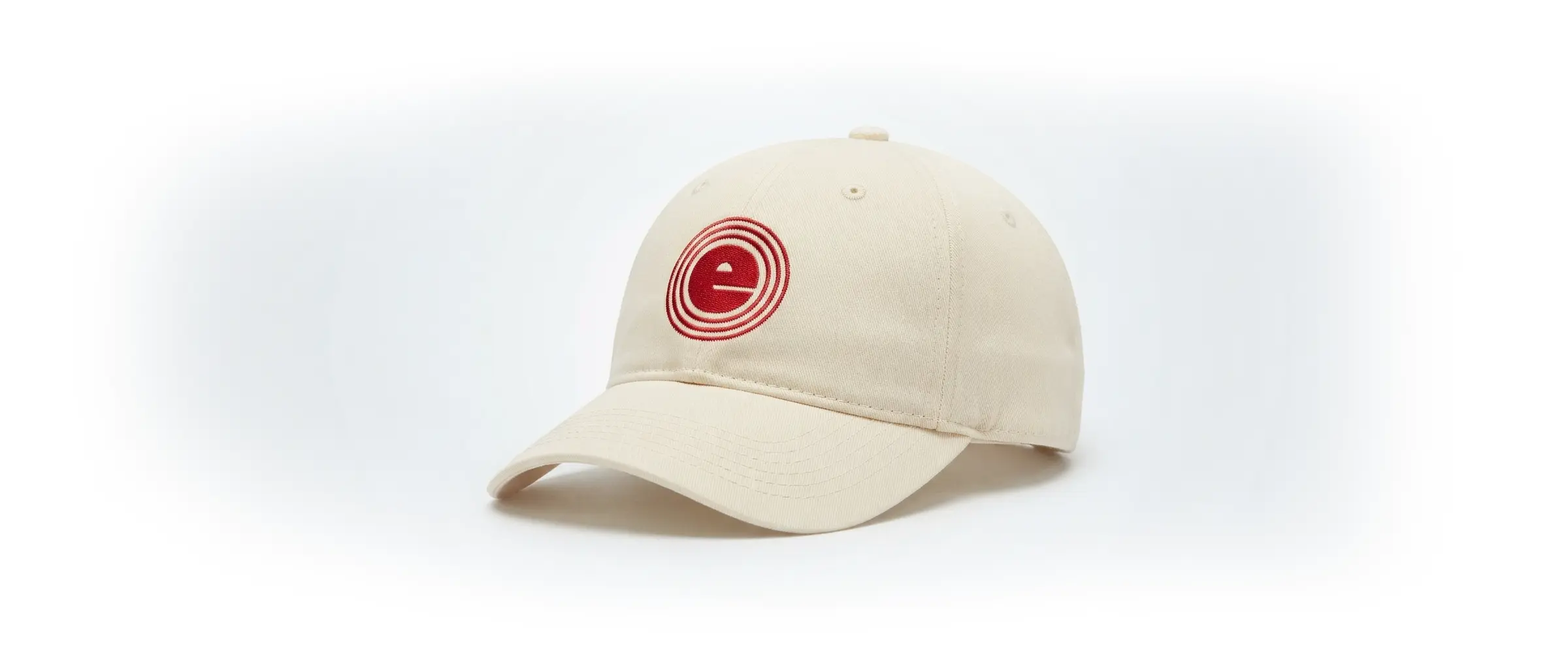 merch design for eureka - showing off the icon we created from the eureka logo which is the lower case e with concentric circles radiating out from it