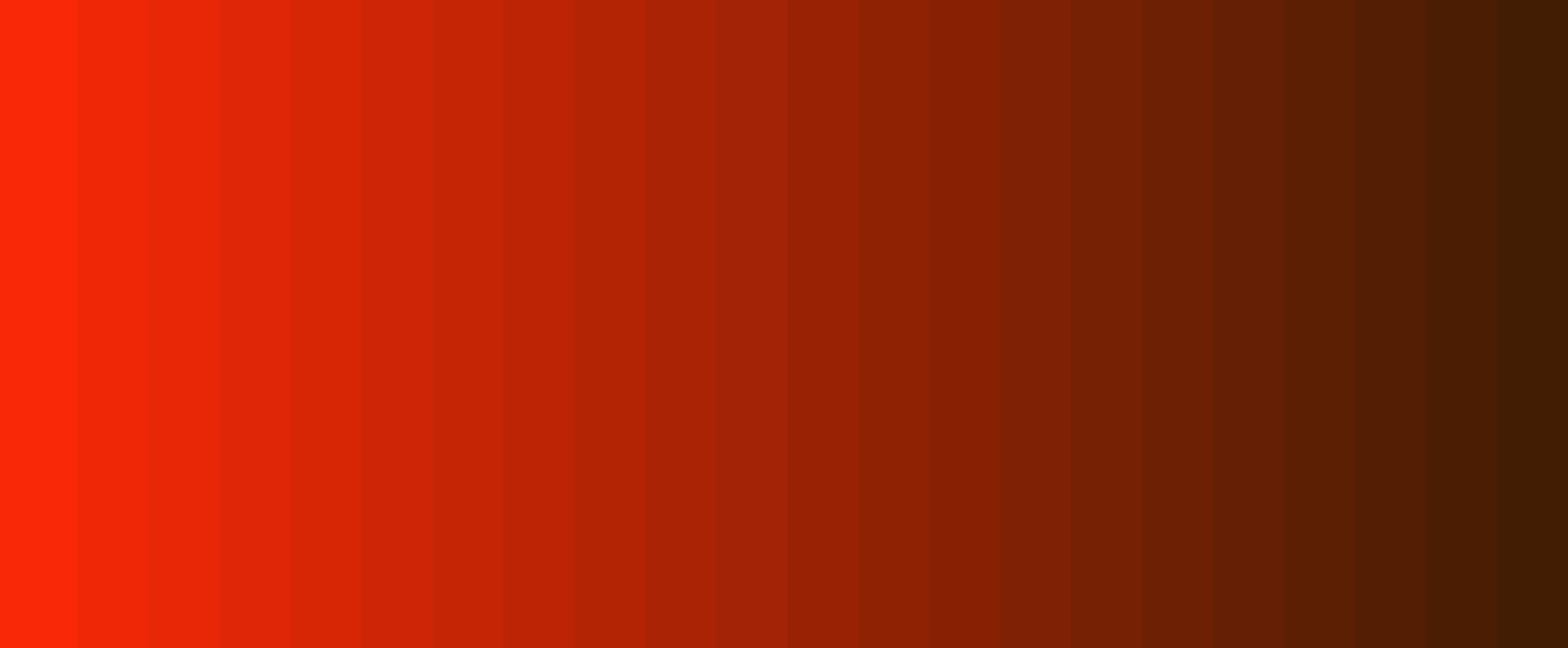 gradient from vermillion to brown