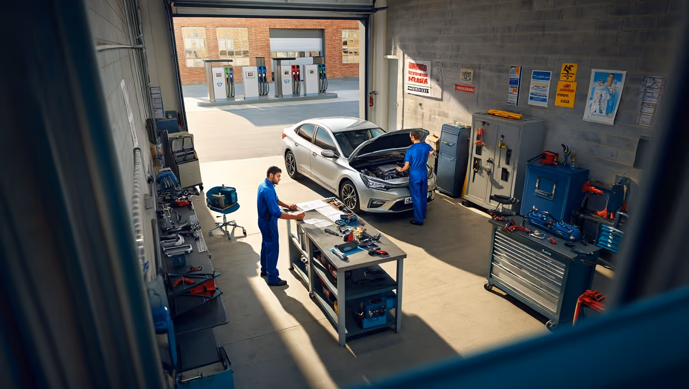 Commercial insurance for service stations concept 2 - nh service station