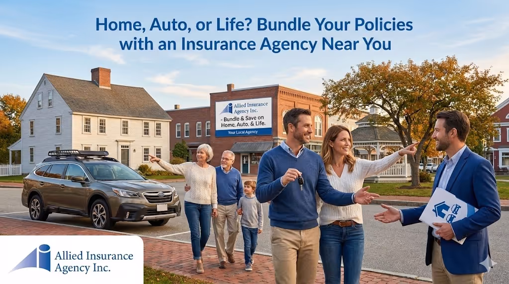 insurance agent meeting with family - Bundle Your Policies with an Insurance Agency Near You