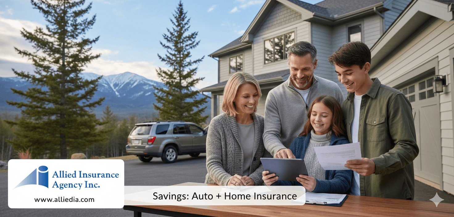 an image that conveys the concept of “Bundle Up! How NH Drivers Save Hundreds by Combining Auto and Home Insurance