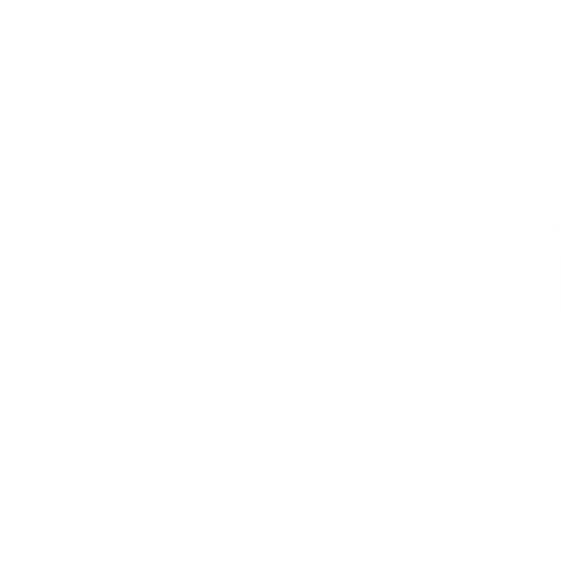 White Facobook icon link