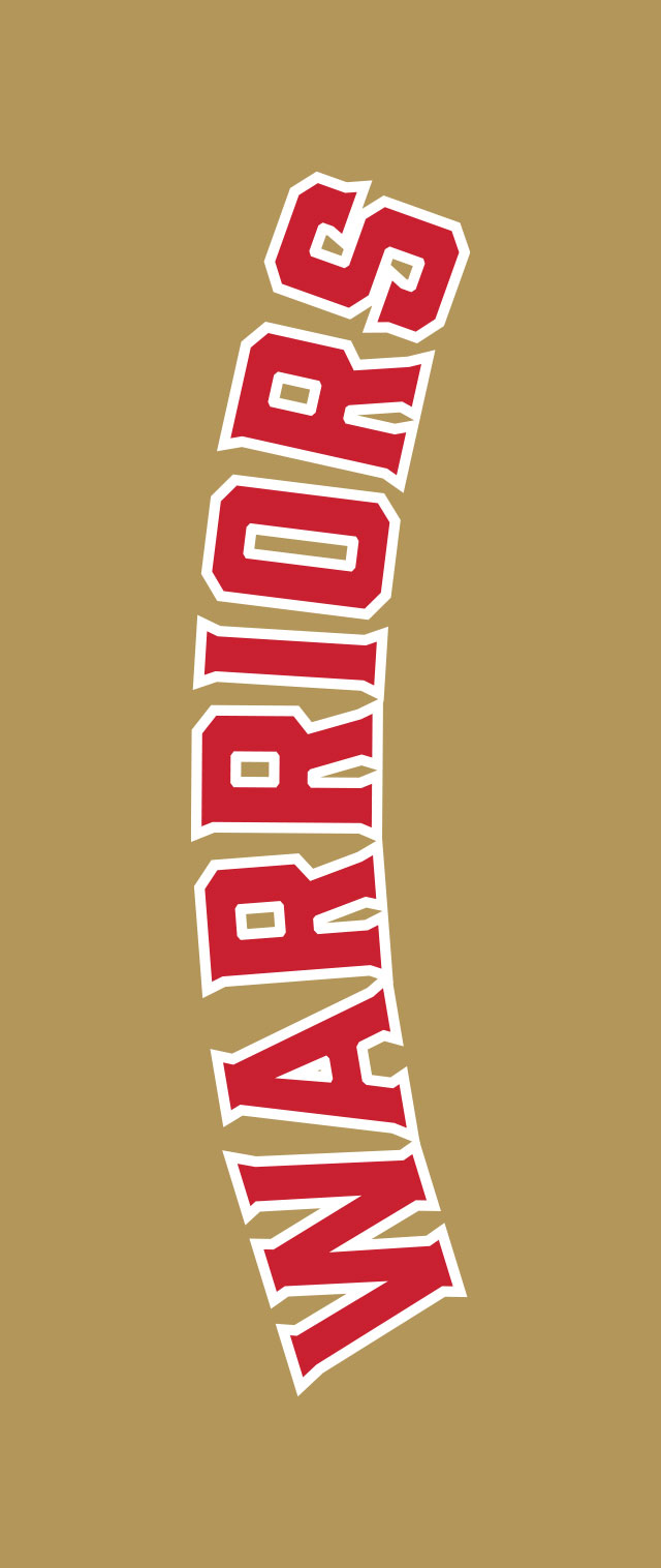 A banner that says "Warriors" across it.