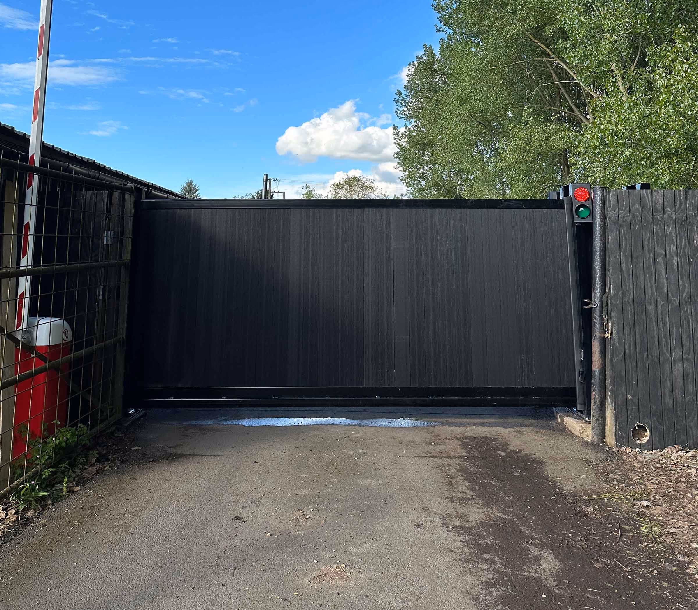 Sliding Driveway Gate installed by Secure21 Ltd
