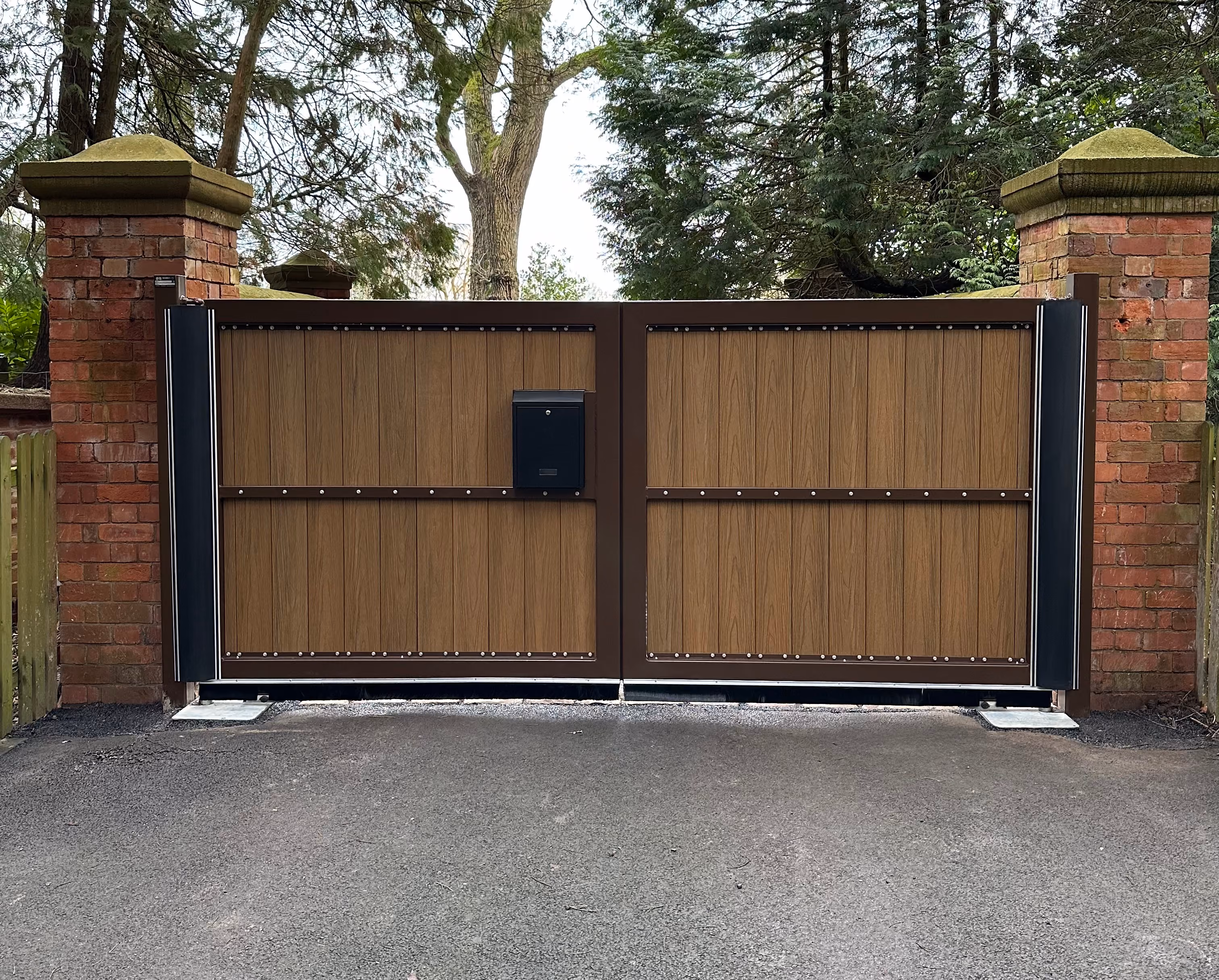 Rear of Swing Gate for house driveway
