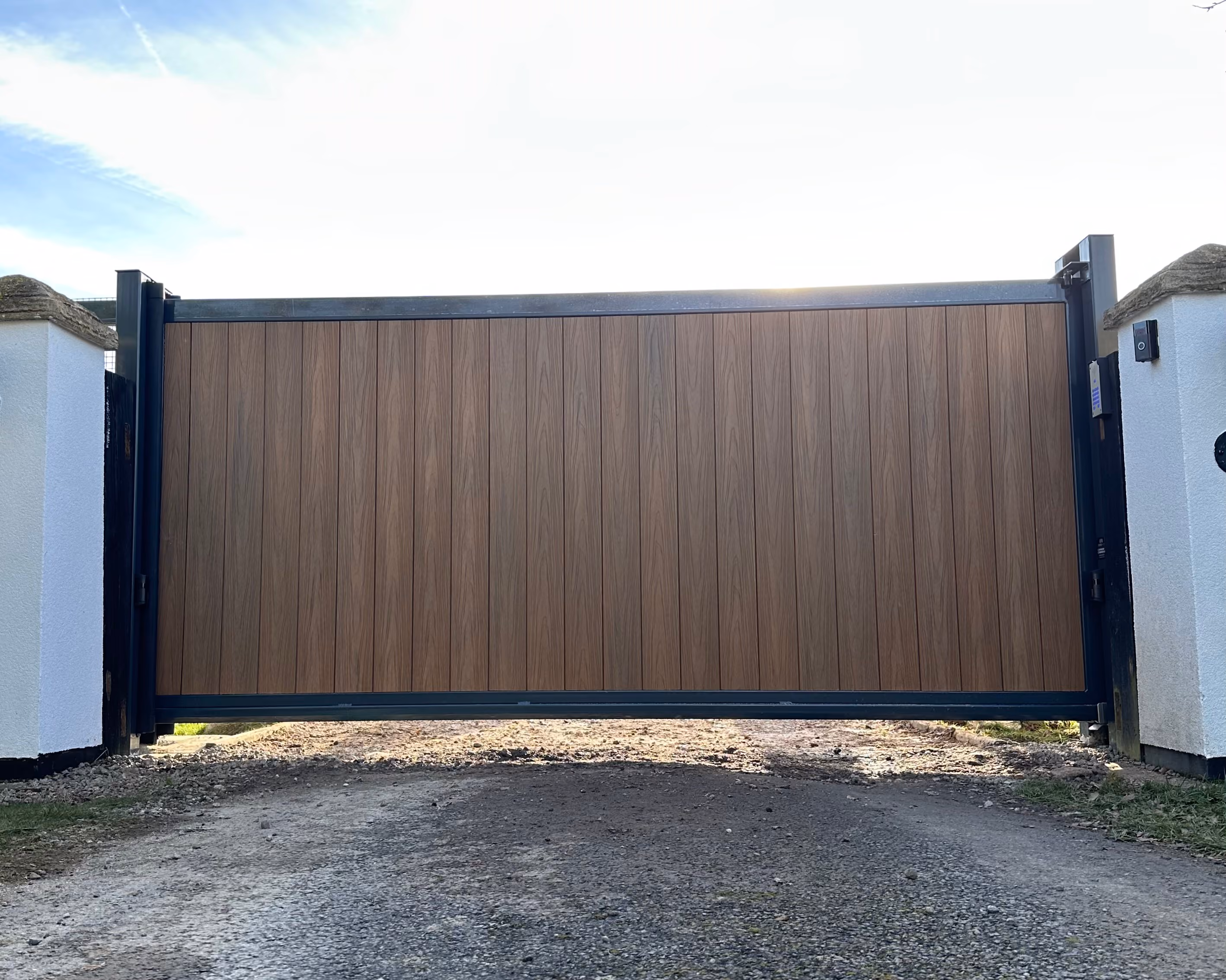 Sliding Driveway Gate installed by Secure21 Ltd