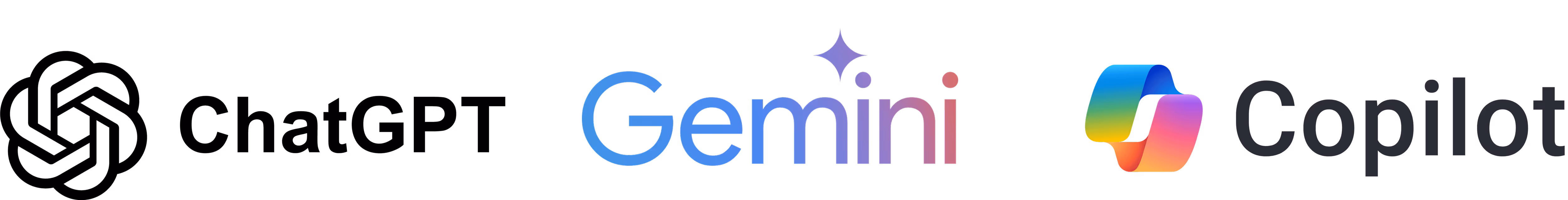 ChatGPT, Gemini, Copilot logo