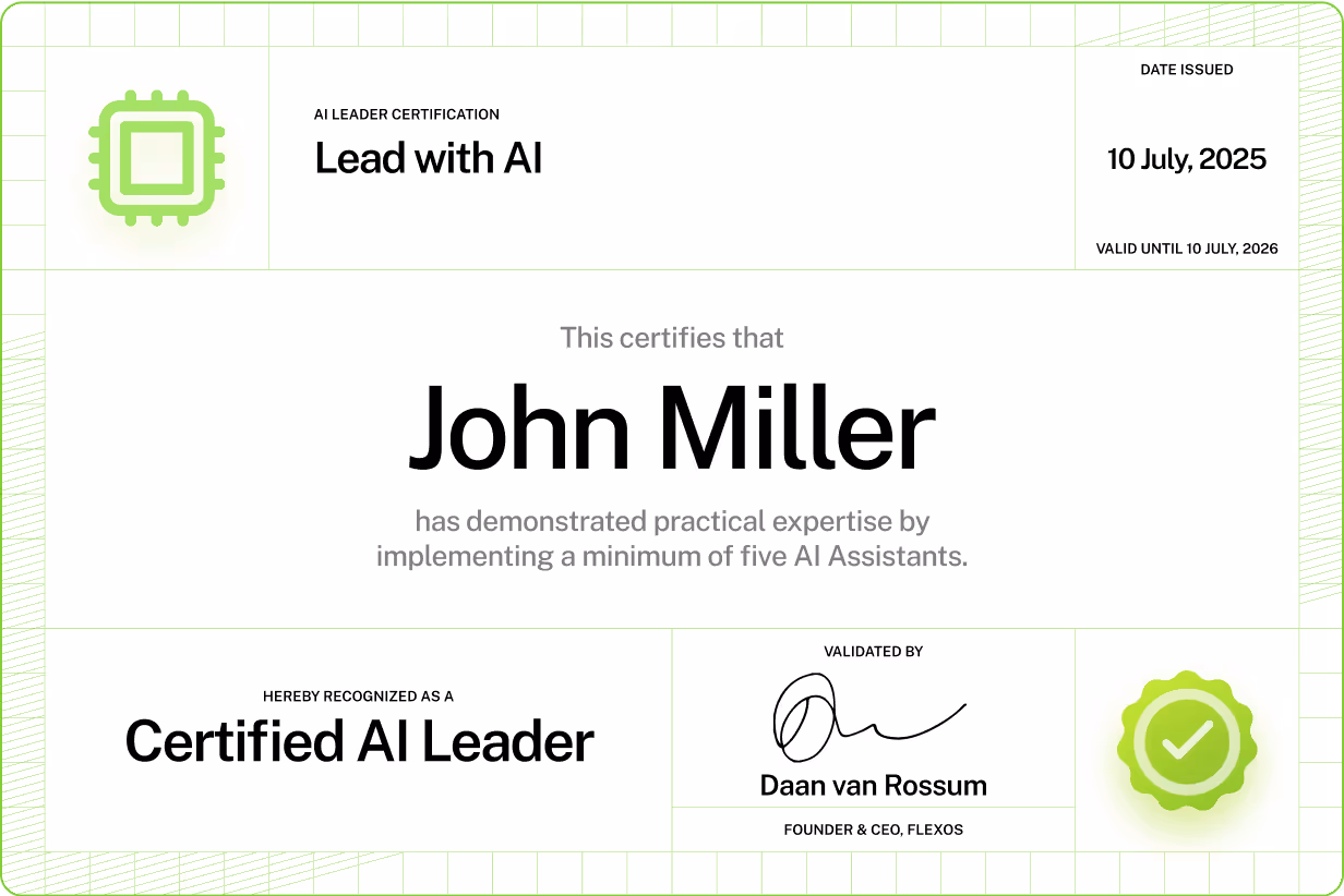 Lead with AI - Certificate
