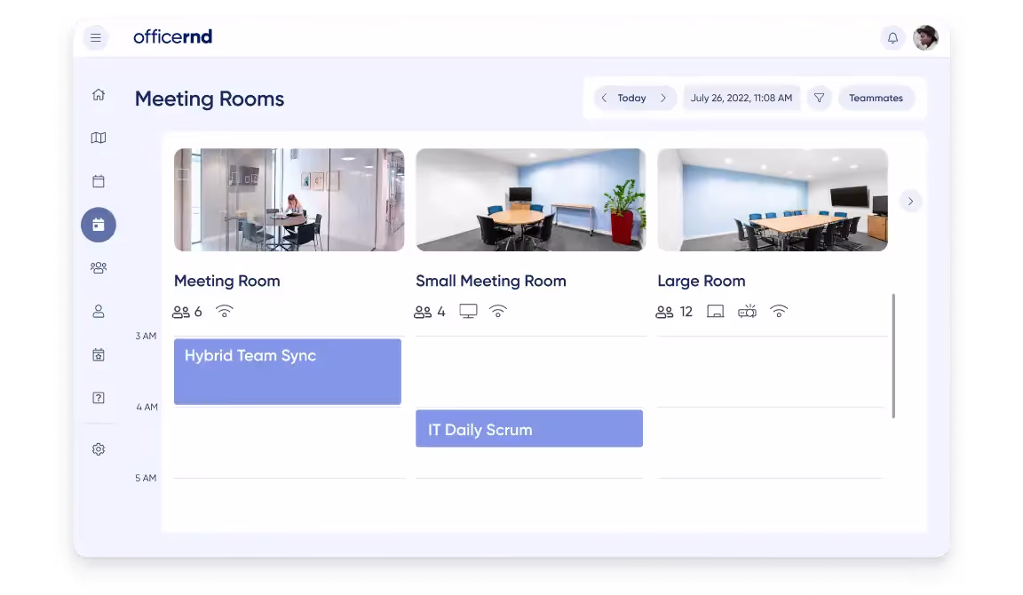Room Scheduling Software OfficeRnD Hybrid
