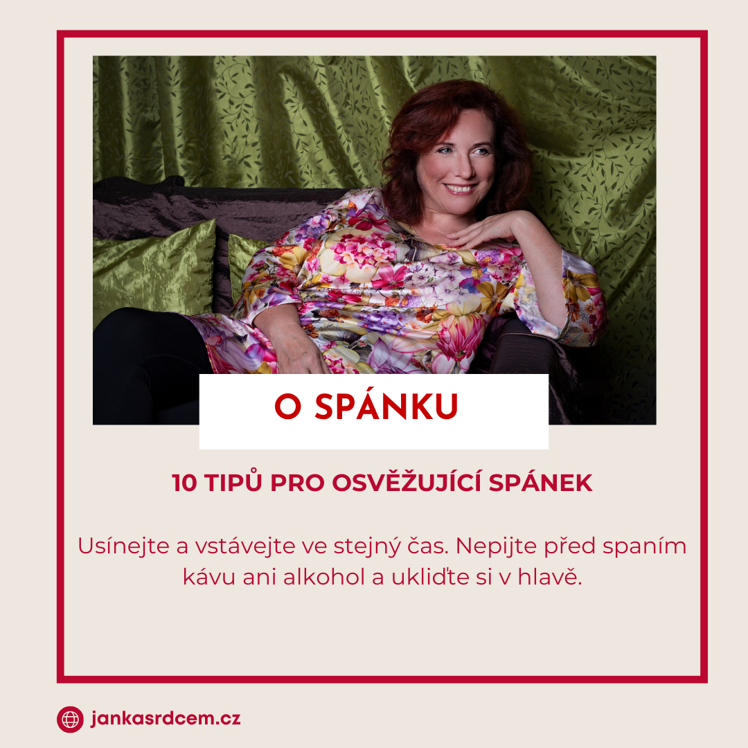 Koučka Janka Srdcem radí 10 tipů jak spát