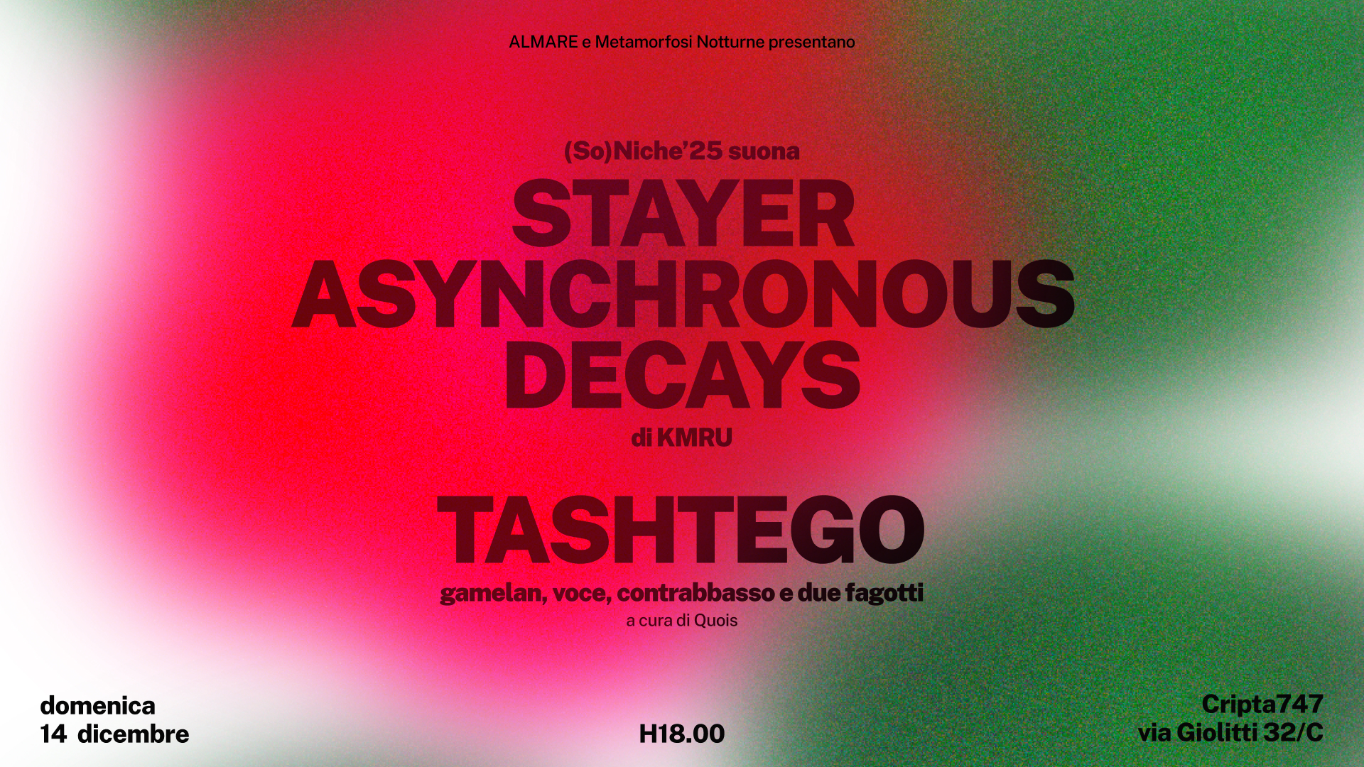 (So)Niche'25 plays Stayer - Asynchronous Decays & Tashtego