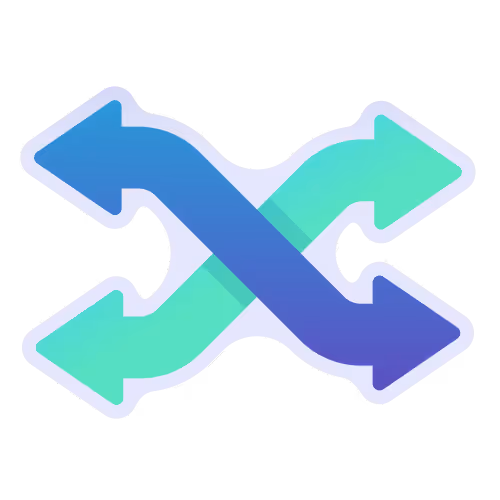 Illustration about 2 arrows that are pointing 4 different directions representing flexibility