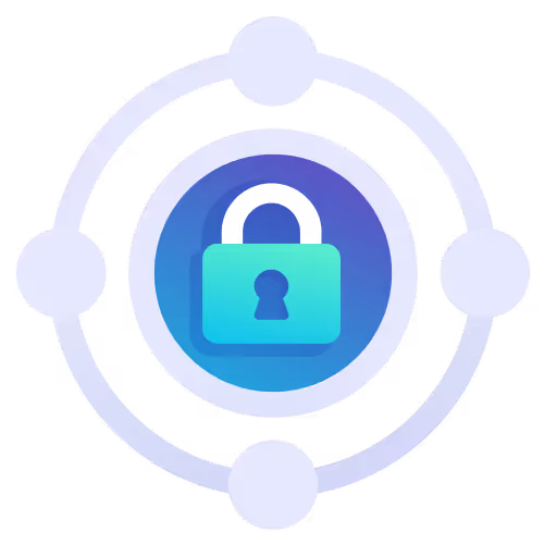 Illustration about a padlock representing defending