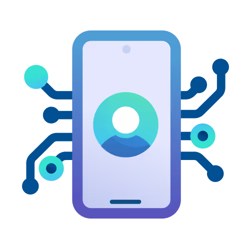 Illustration about a mobile phone with signs of information coming in and out of it