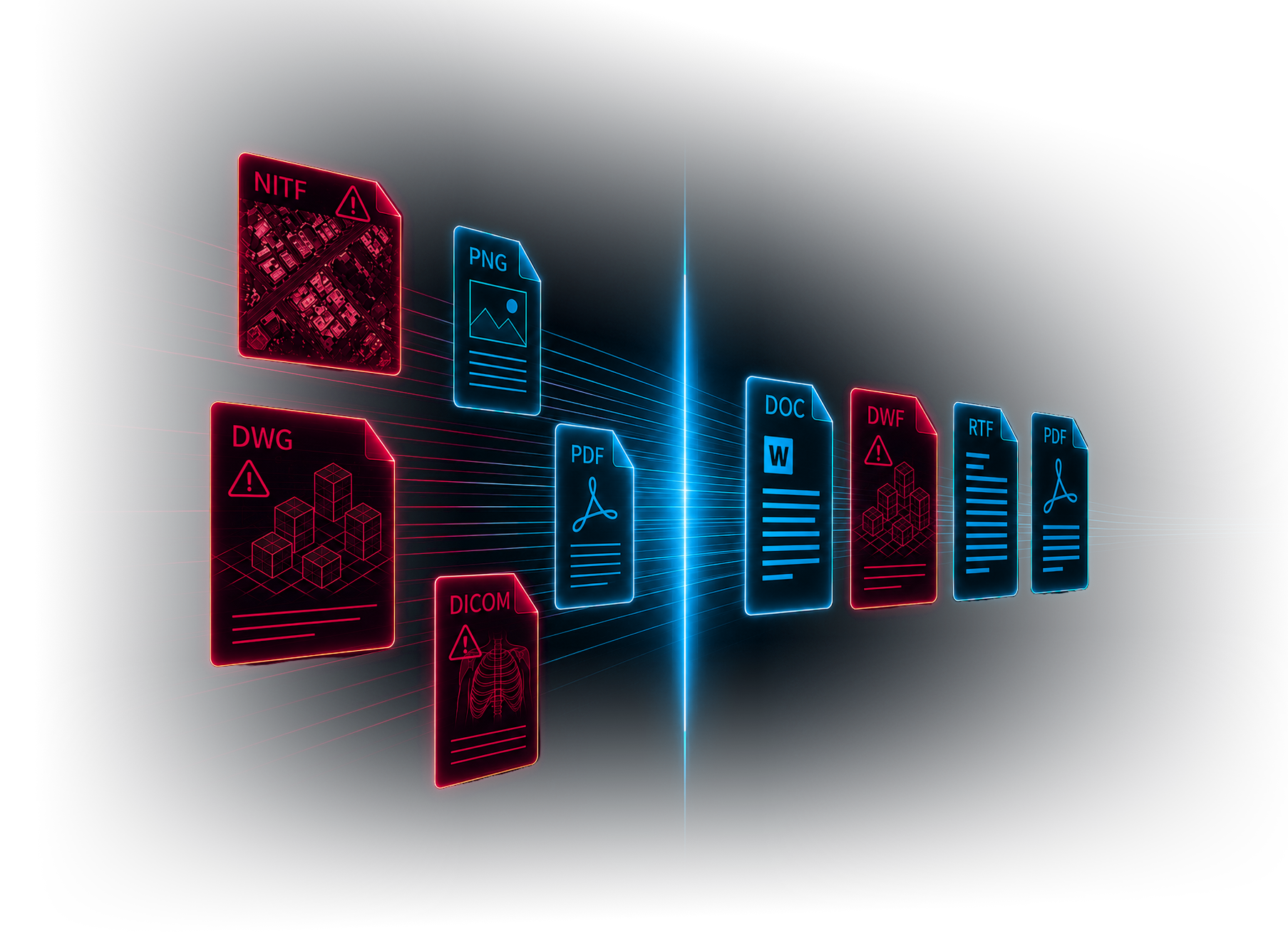 NITF file rebuilt to a known-good standard