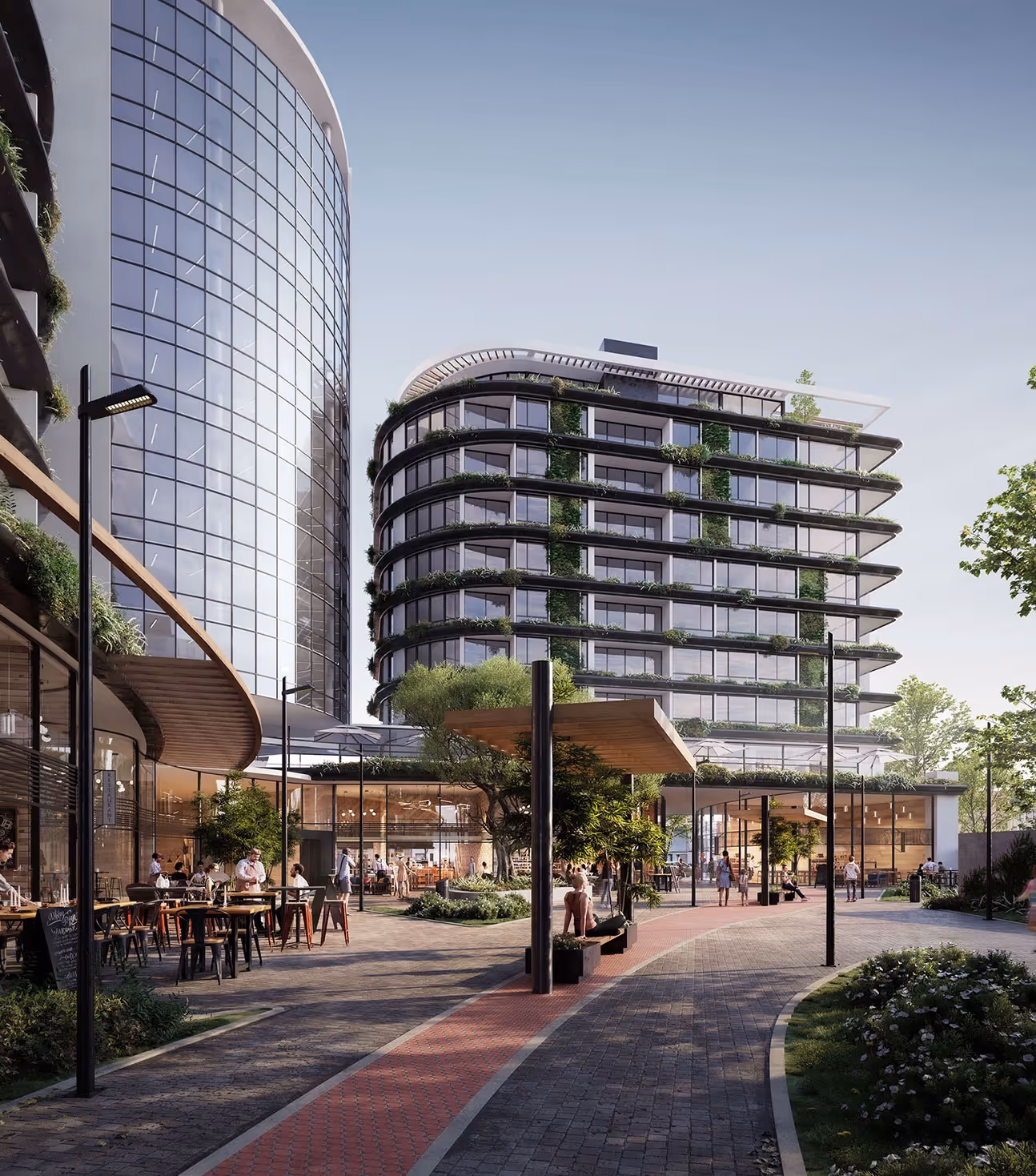 High-quality 3D rendering of a commercial building exterior in London, Ontario.