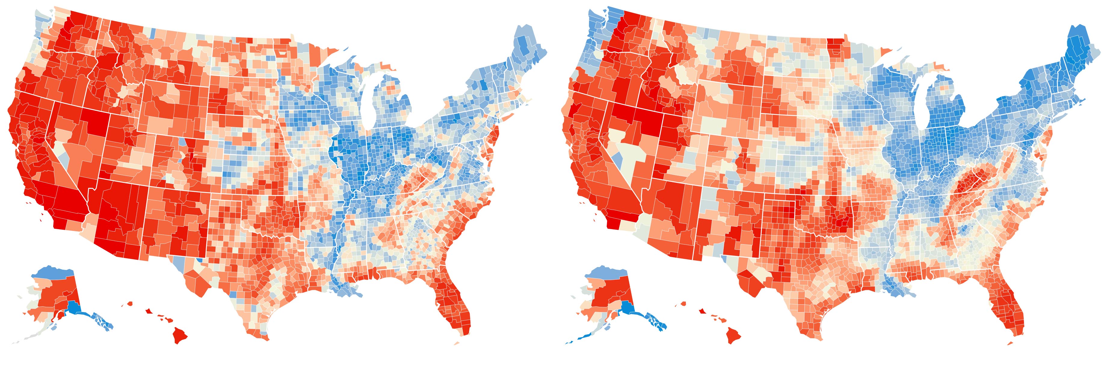 A map of wildfire risk from the FEMA National Risk Index.