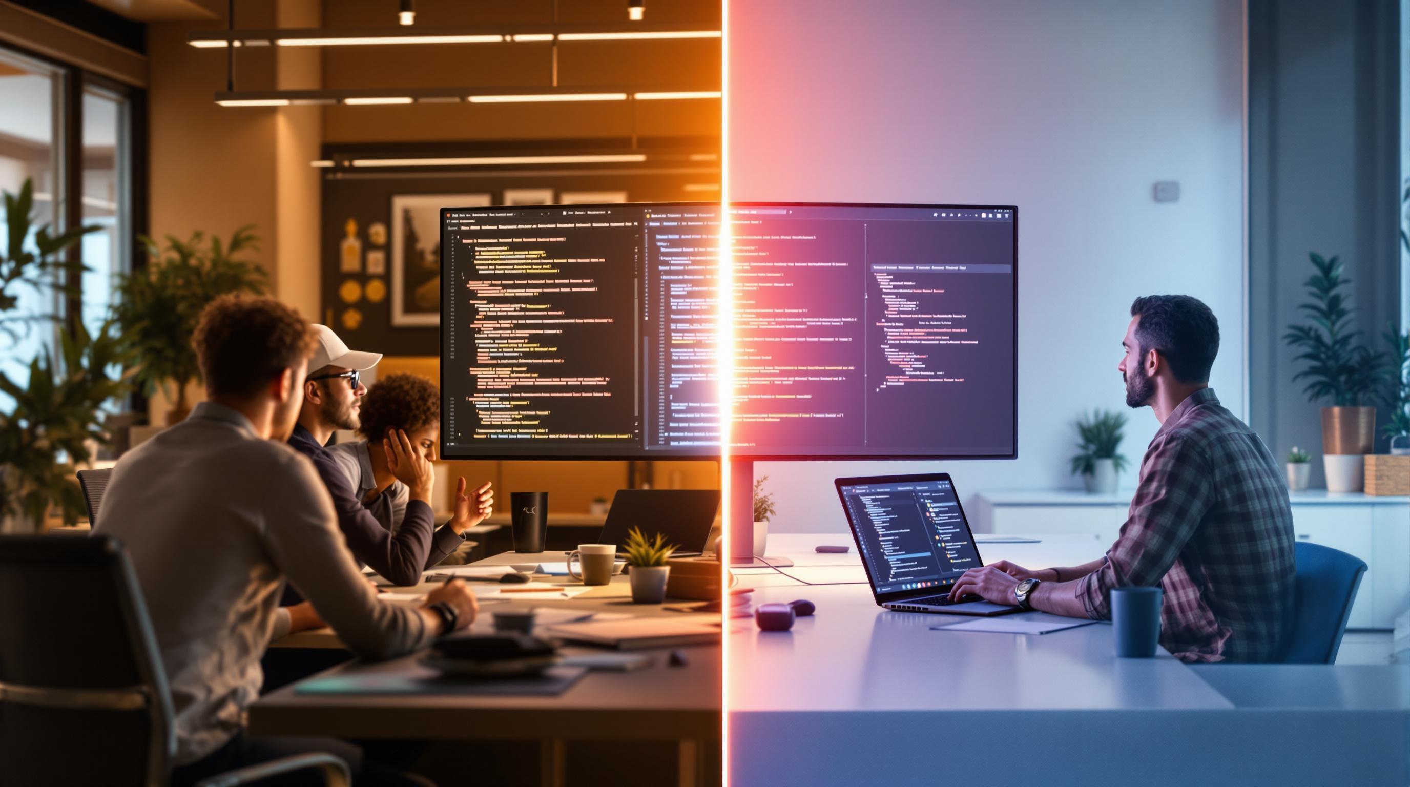 Custom off shelf software illustration