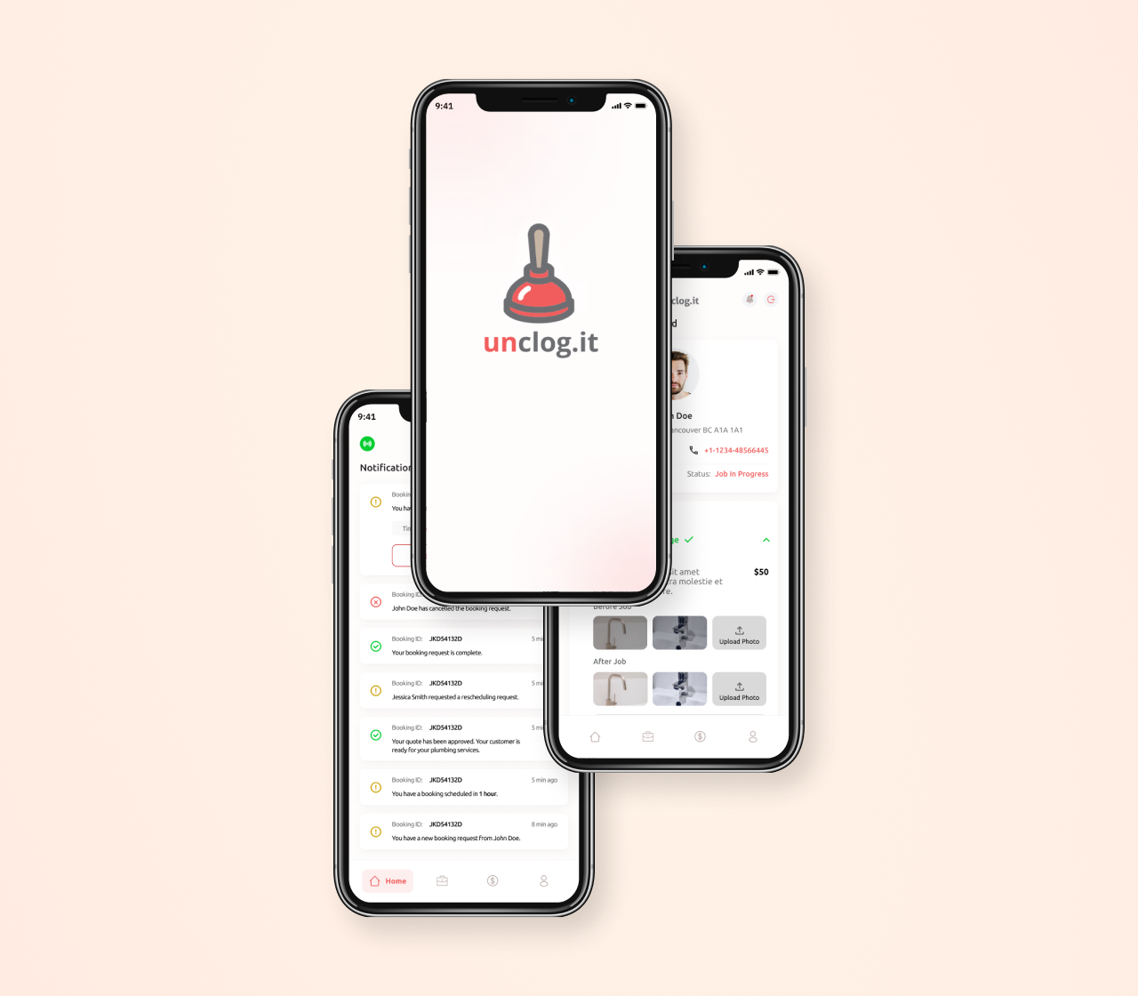 Unclog IT app screen