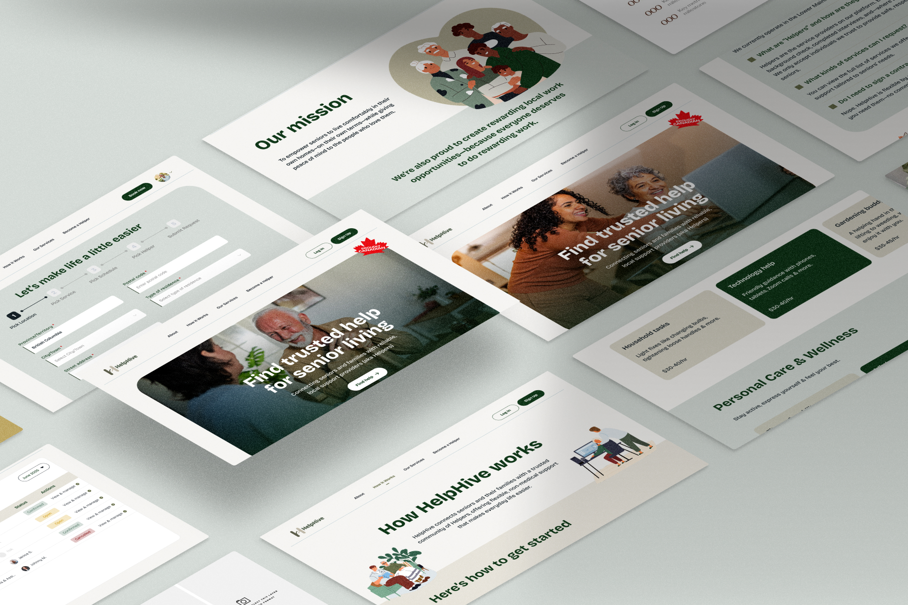 Help Hive app screen