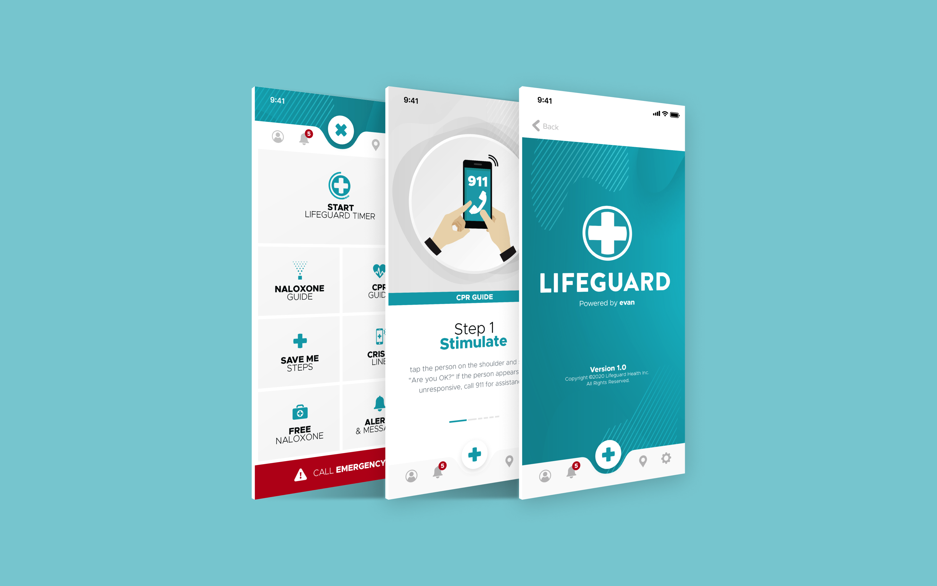 Lifeguard app screen