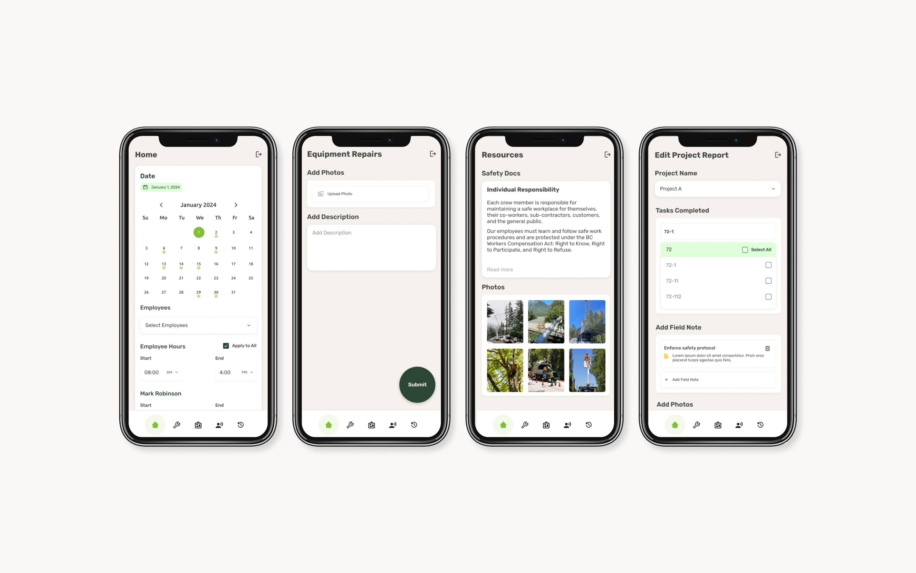 Ngs Contracting app screen