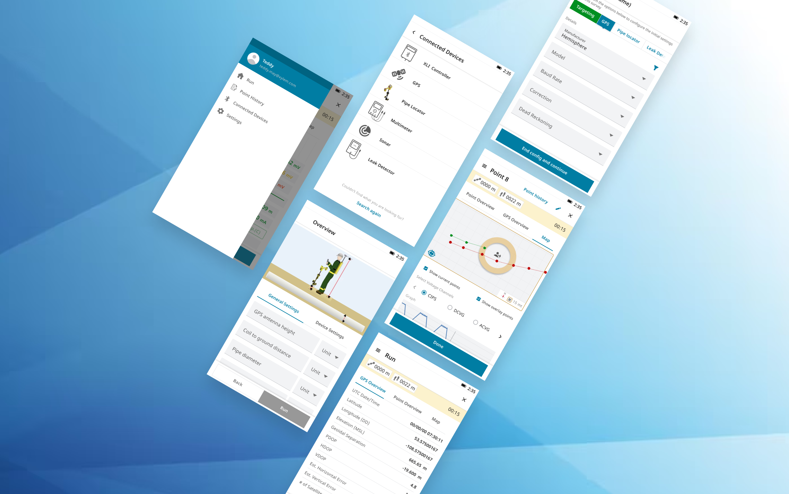 Xylem app screen