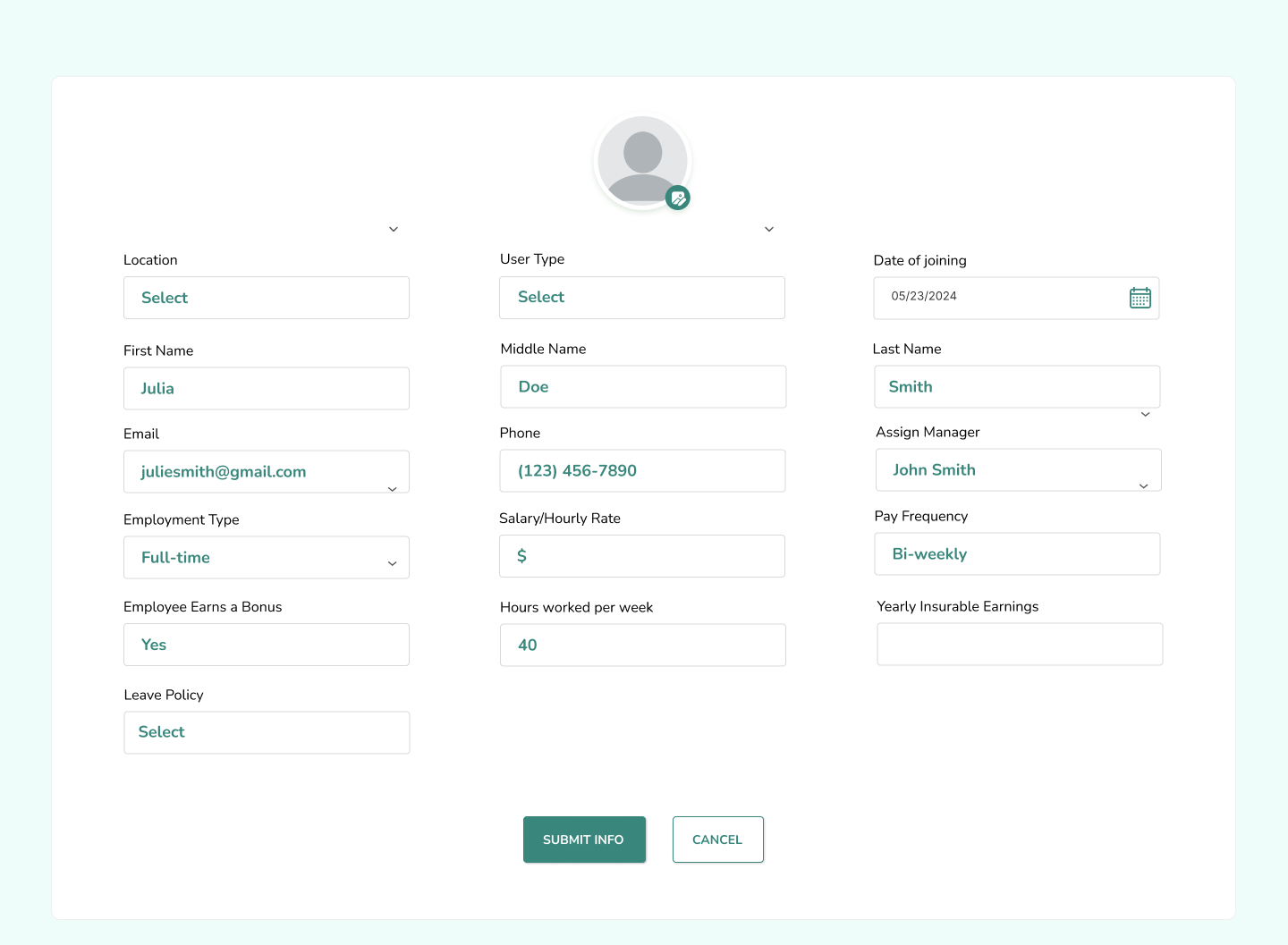 Wee Wild Ones app screen