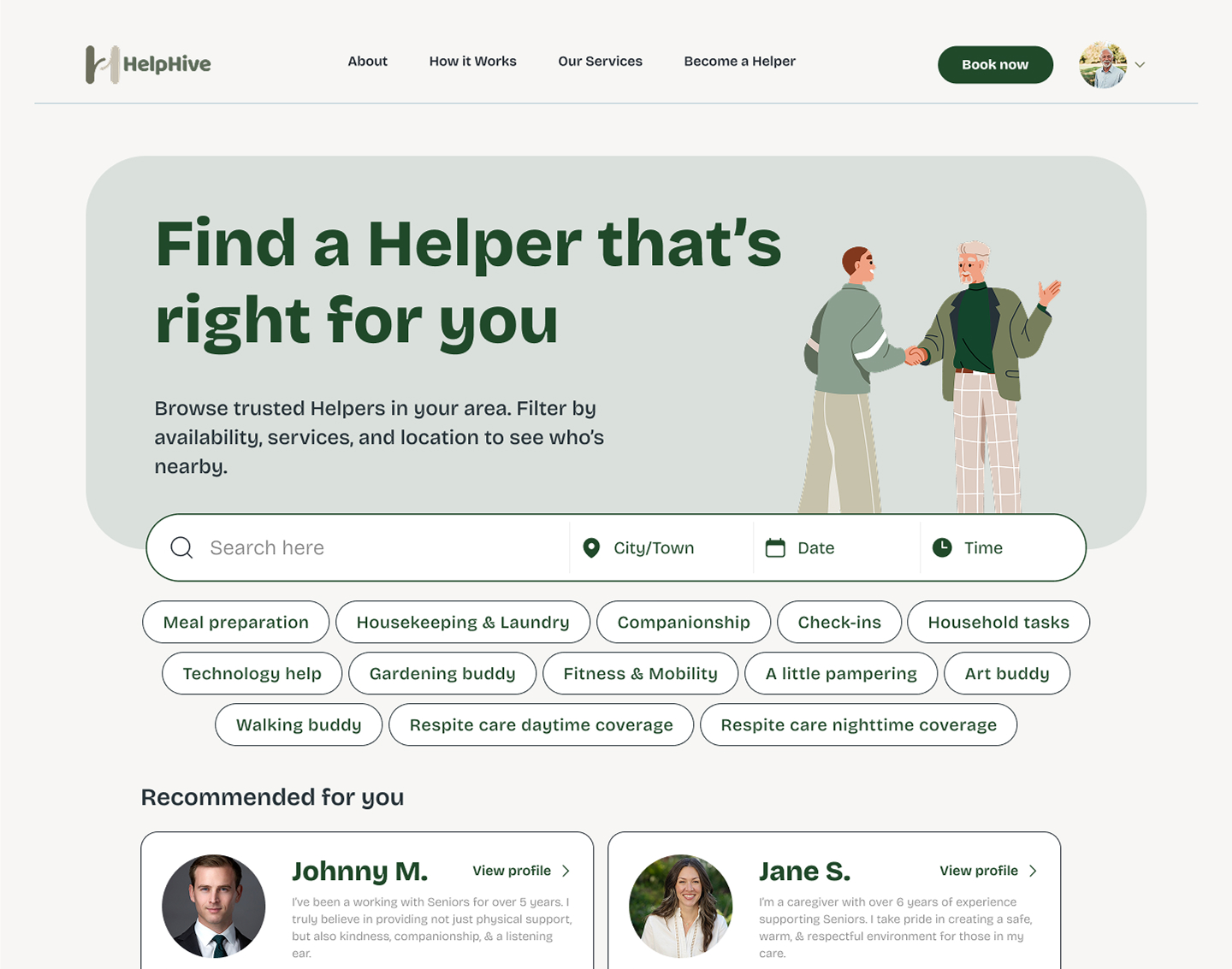 Help Hive dashboard screen