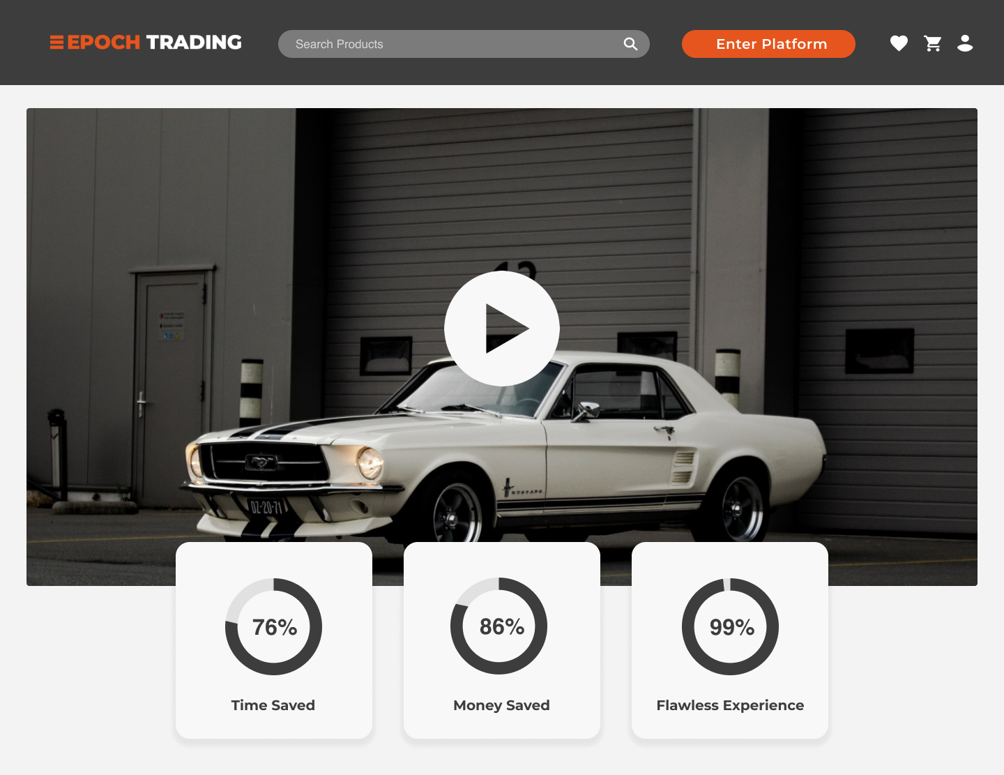 Epoch Trading app screen