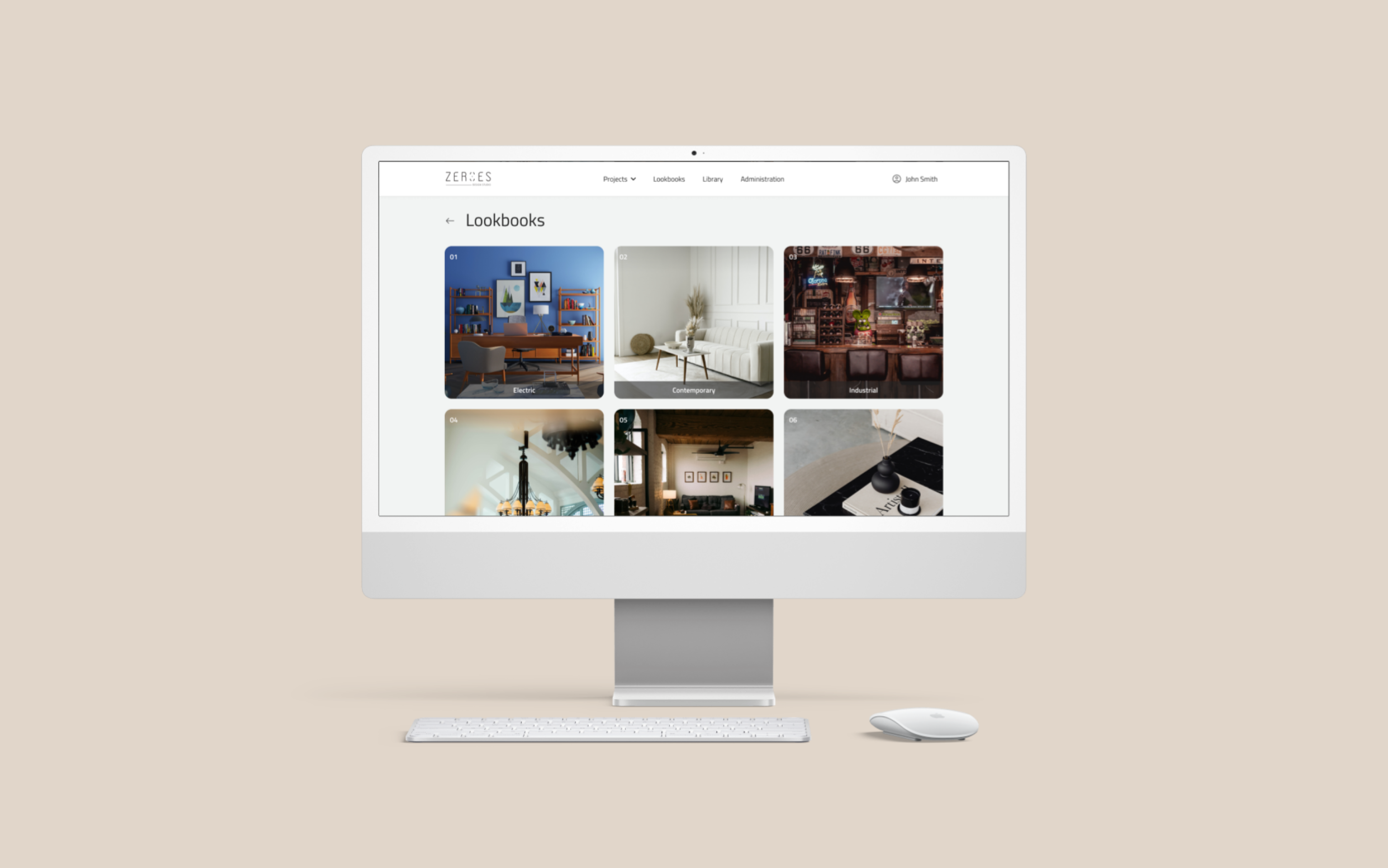 Zeroes Design Studio app screen