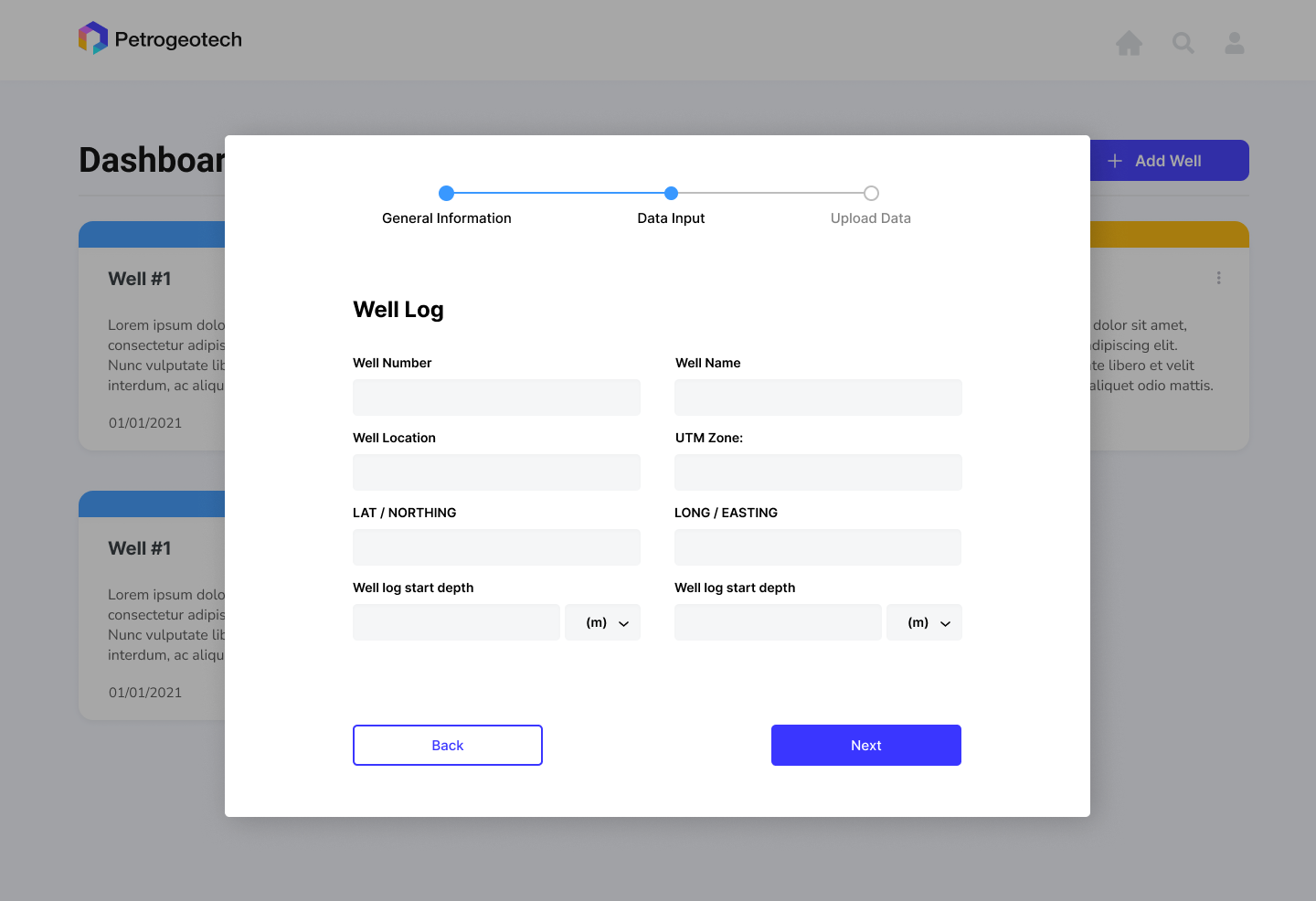 Beaver Petrogeotech app screen
