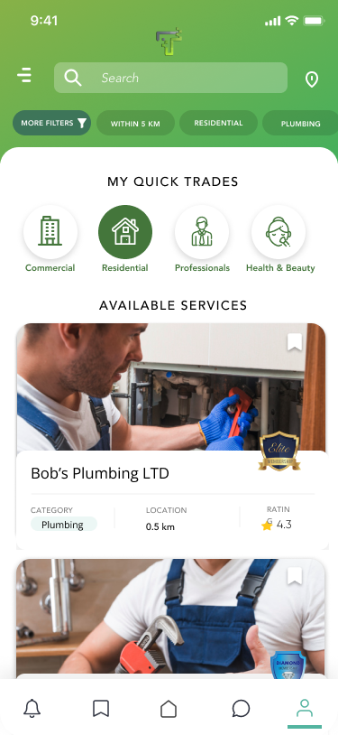 MY Trade Shop app screen