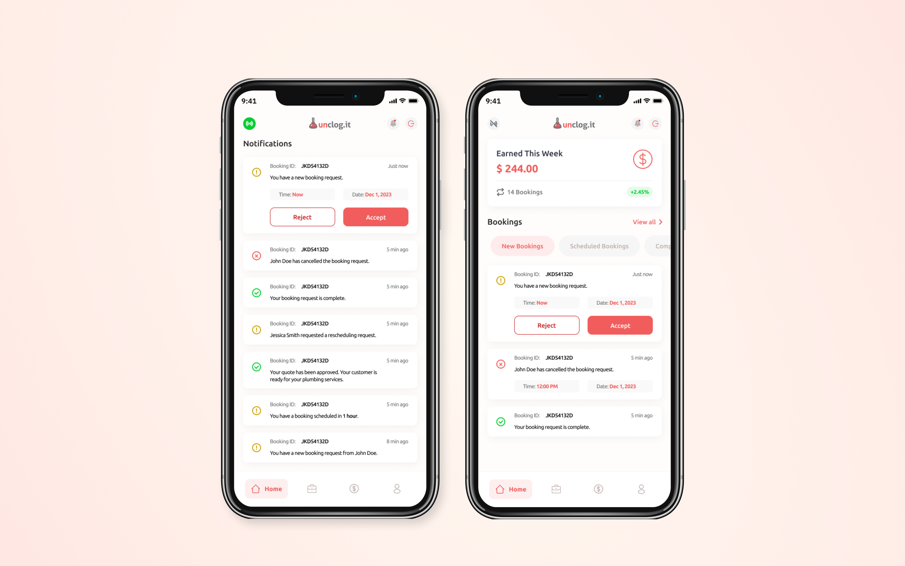 Unclog IT app screen