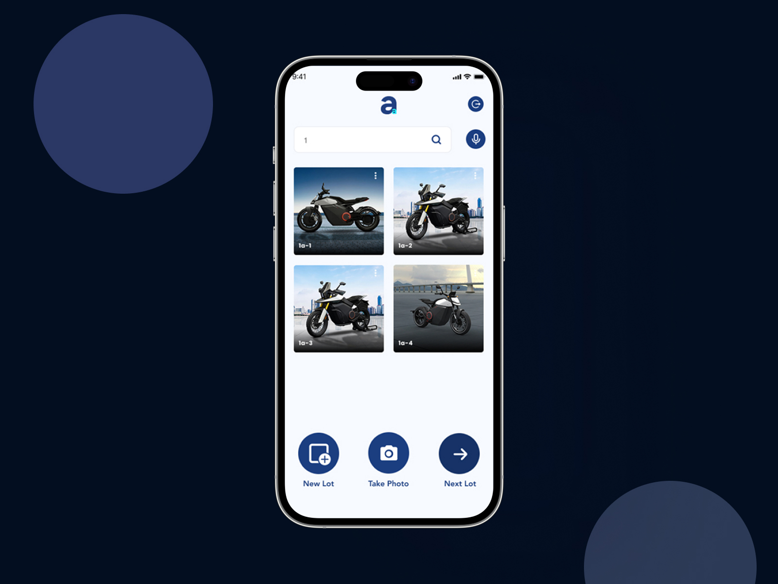 Able Auctions app screen