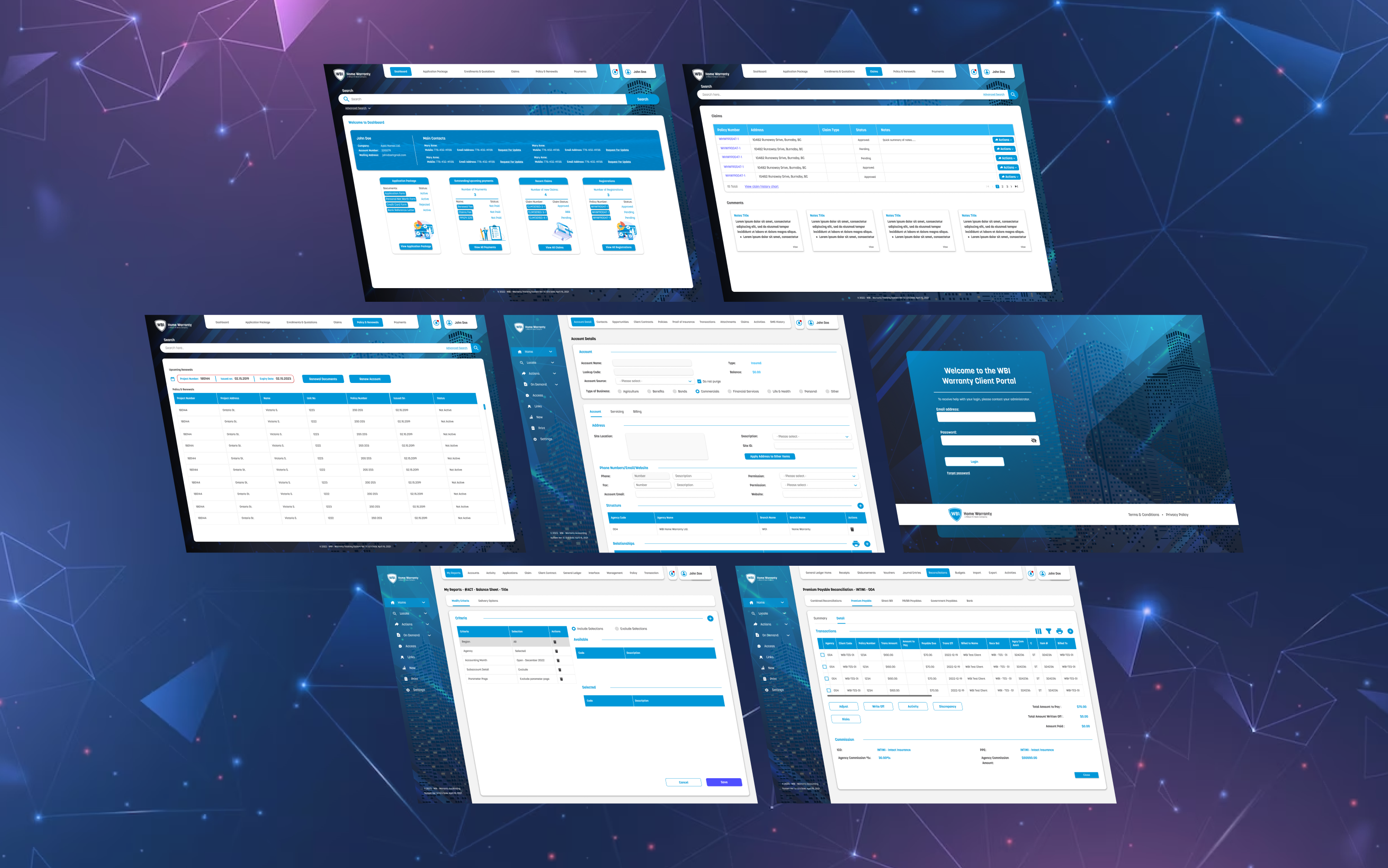 Wbi Home Warranty app screen