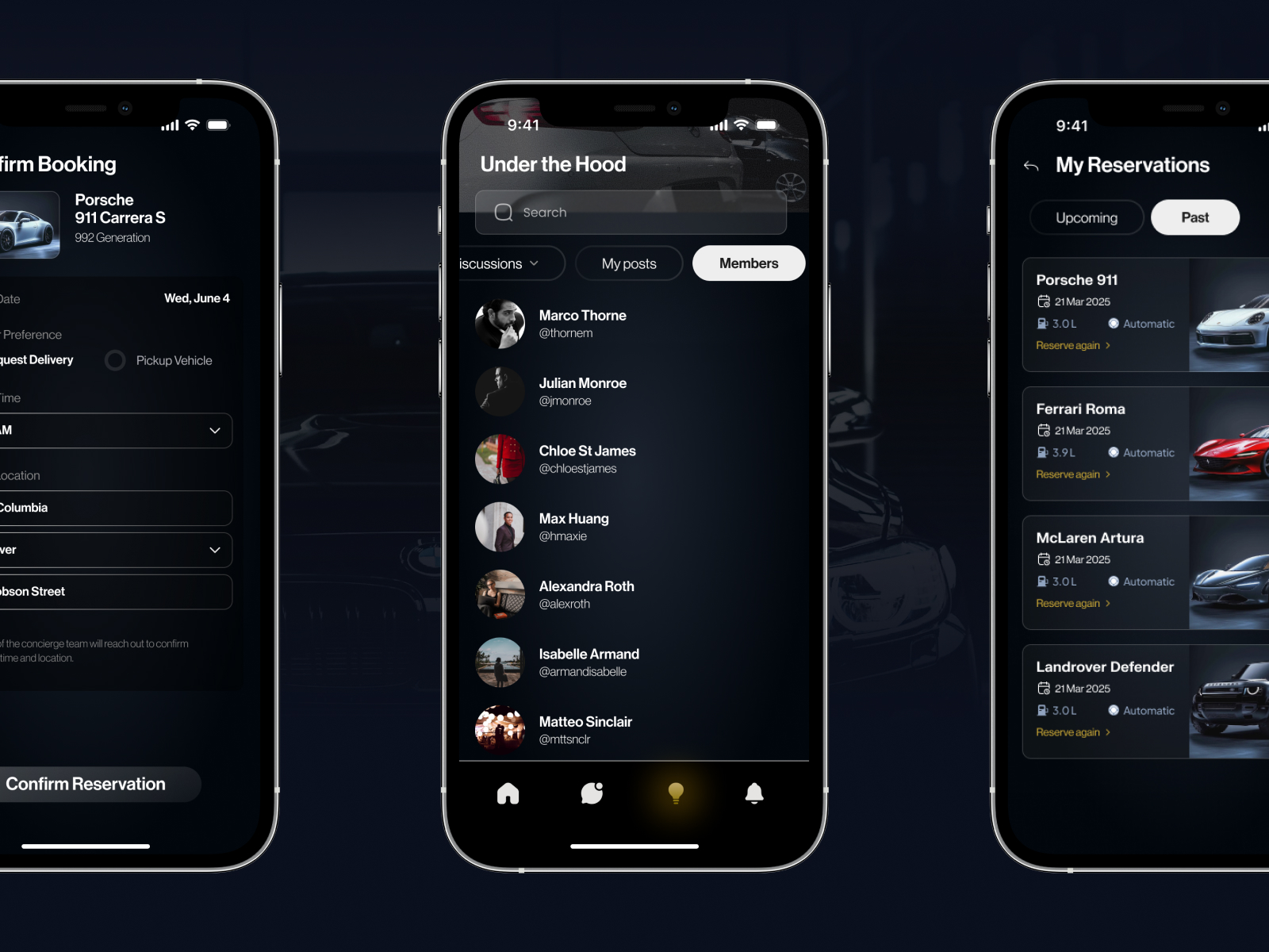 Vlcc Vancouver Luxury Club app screen