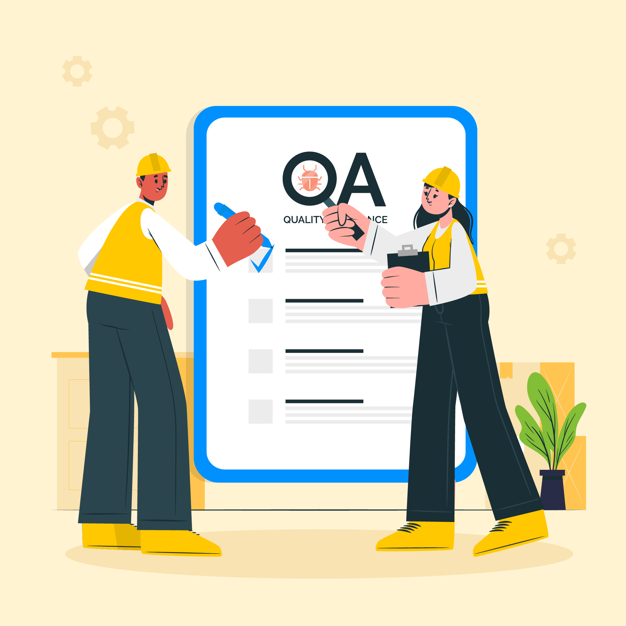 Role quality assurance web illustration