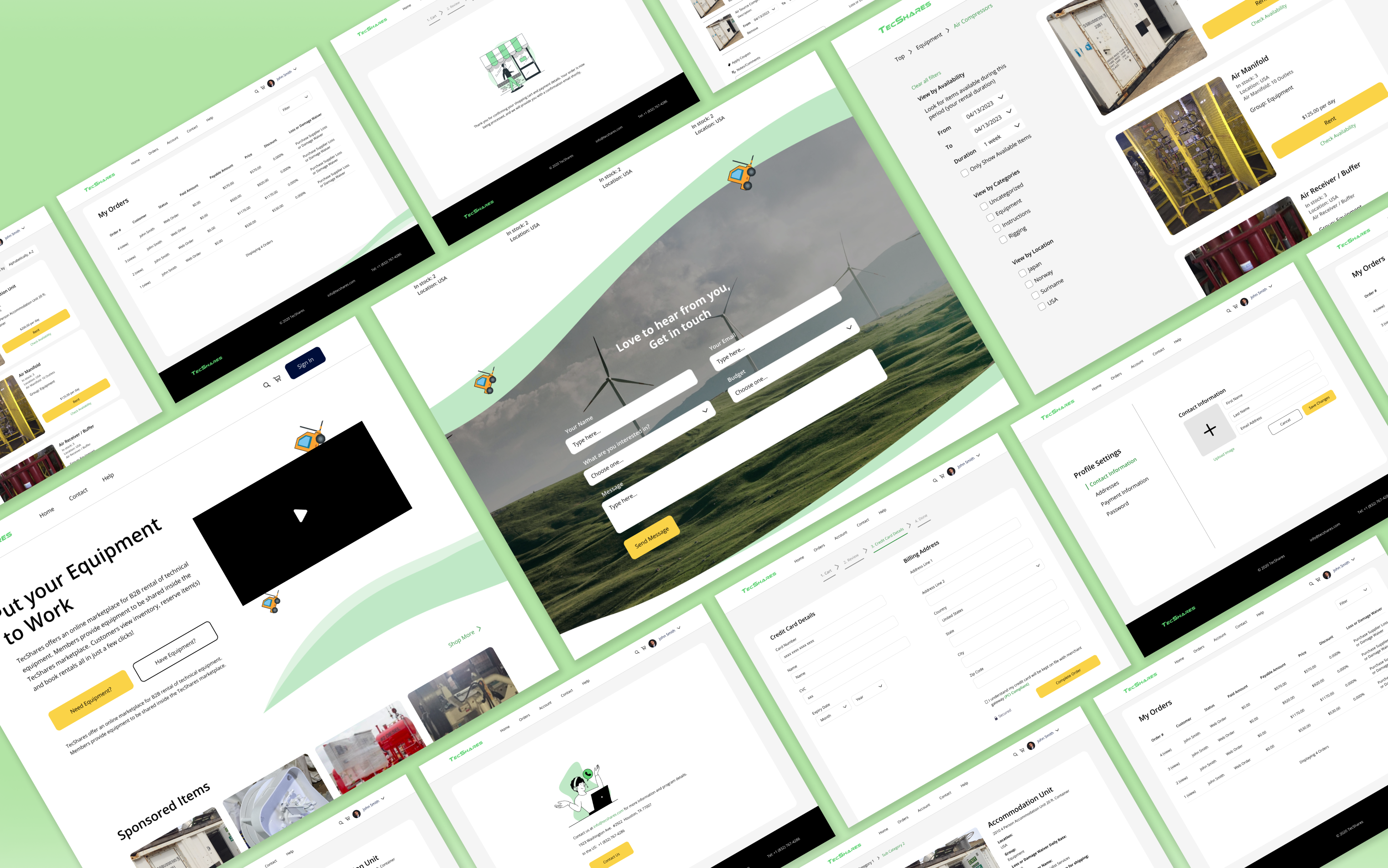 Tecshares app screen