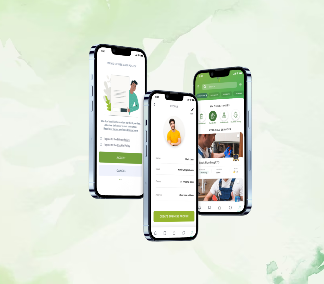 MY Trade Shop app screen