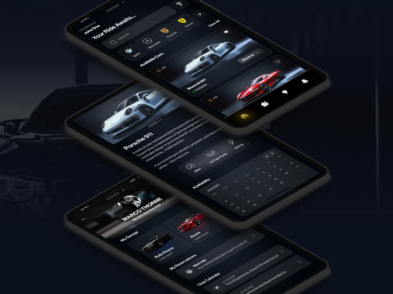 Vlcc Vancouver Luxury Club app screen