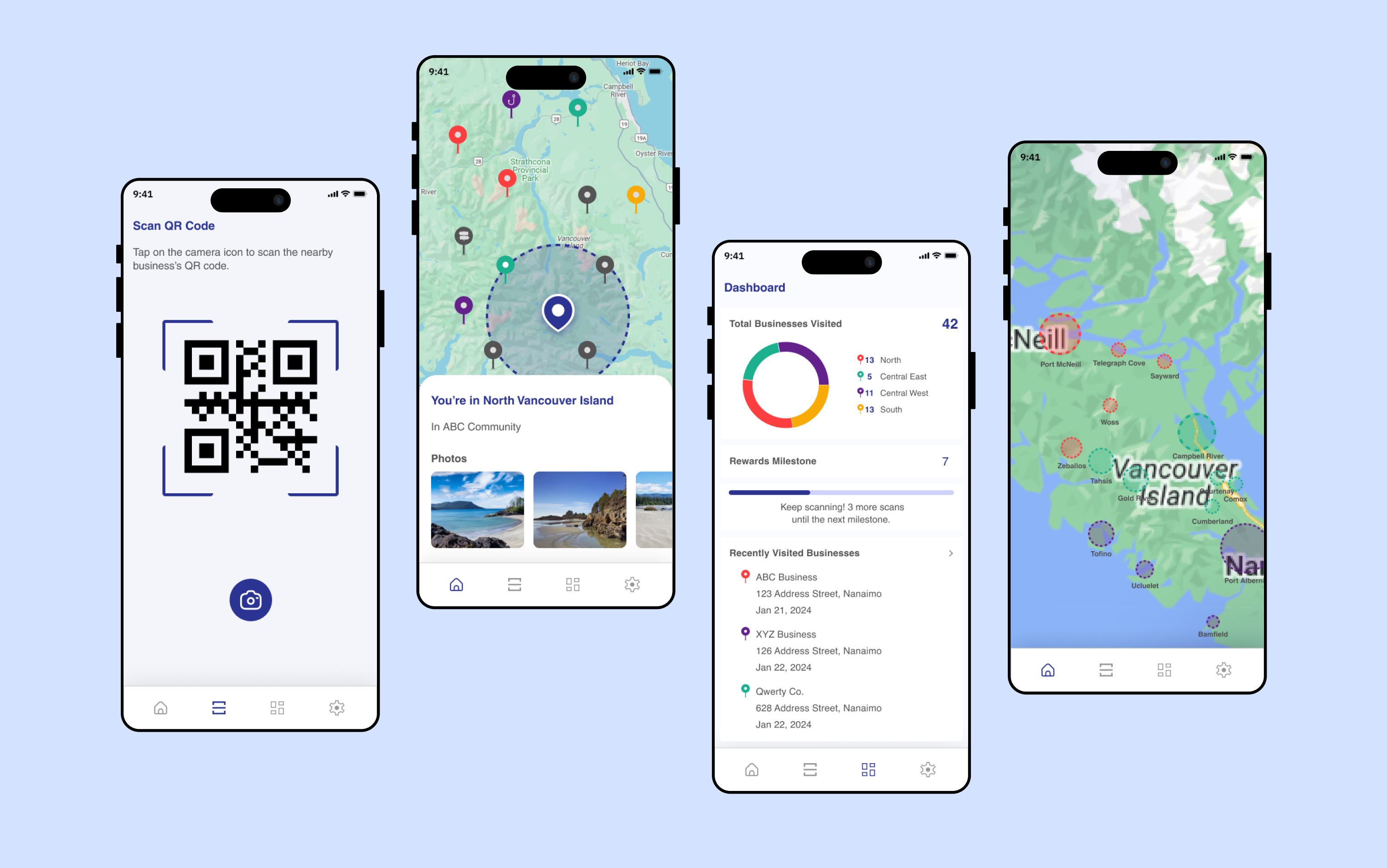 Vancouver Island Heartbeatz app screen