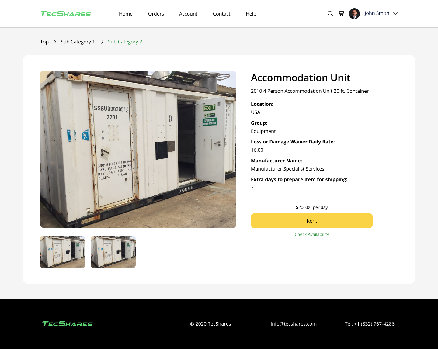 Tecshares app screen