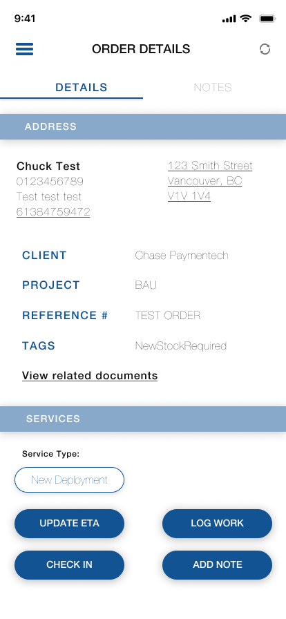 Maxwell Merchant Solutions app screen