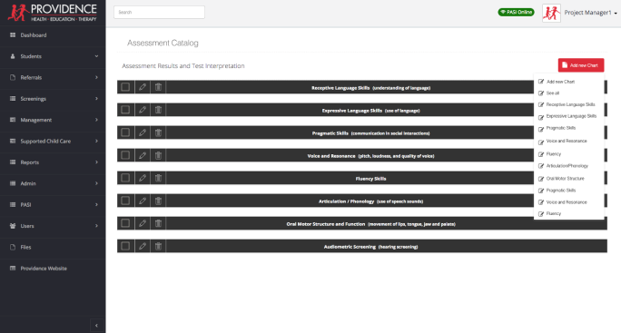 Providence app screen