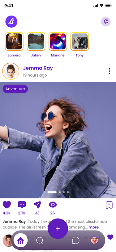 Mybesties app screen