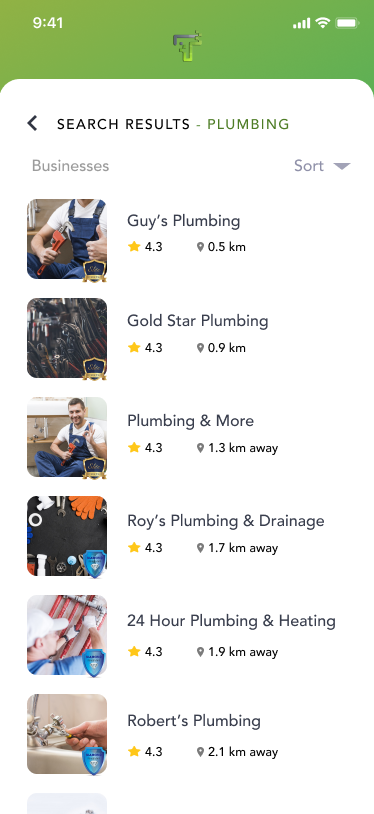 MY Trade Shop app screen