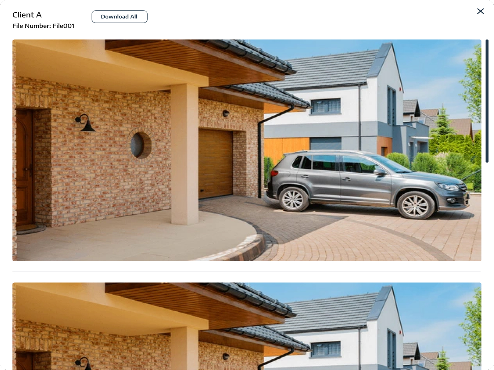 Surrey Bailiffs dashboard screen