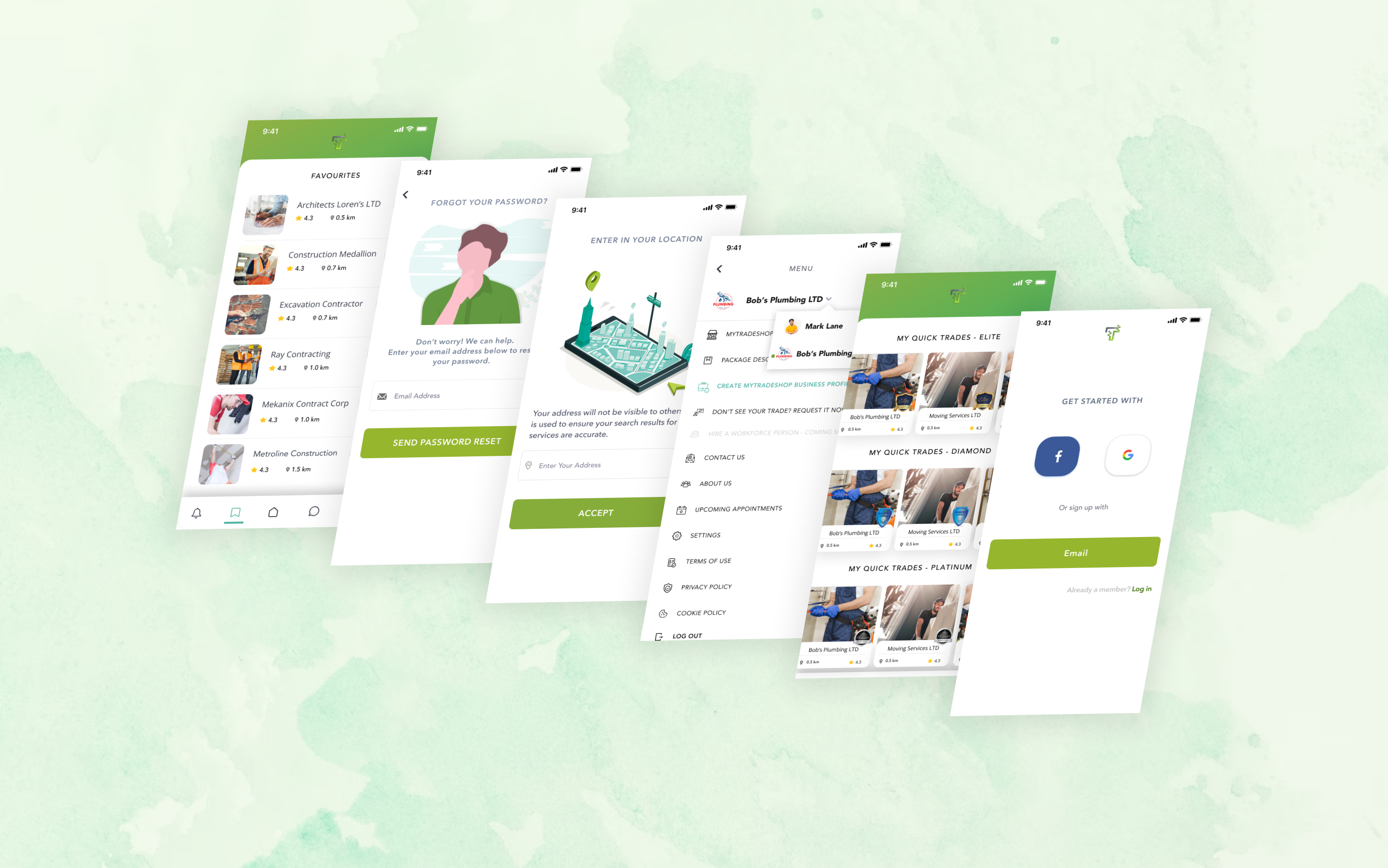 MY Trade Shop app screen